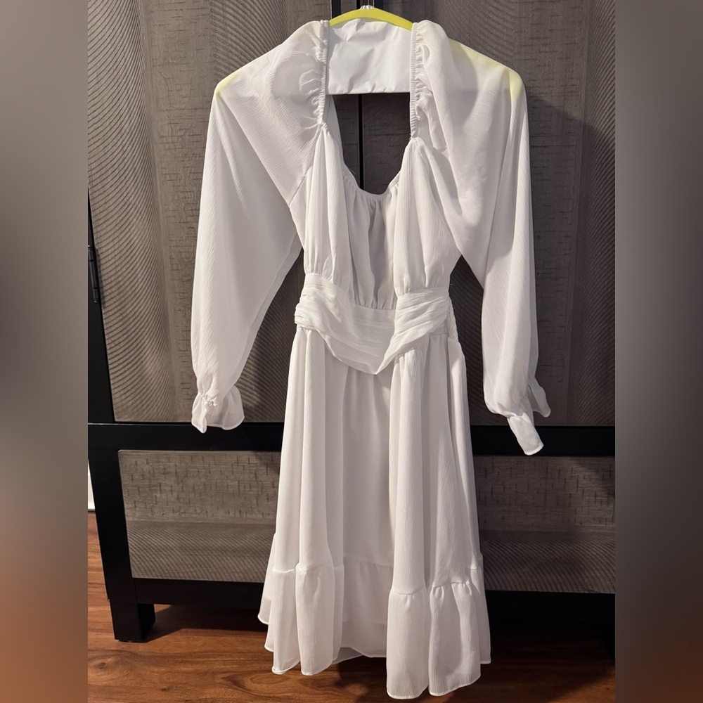 White Short Casual Dress